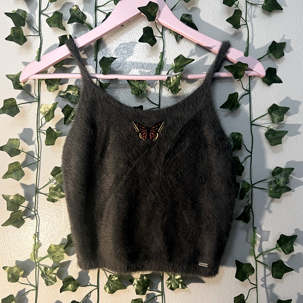 🦋 🦋 Butterflies Hollister ex small cropped Tank top 🦋🦋